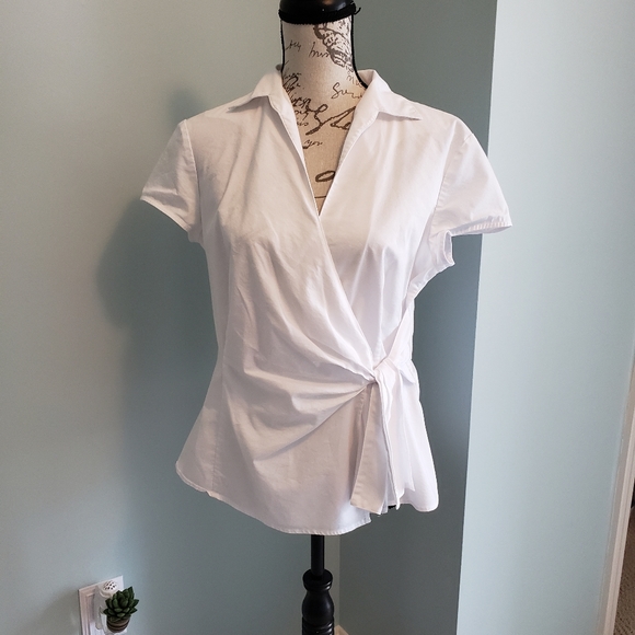 new york & company white blouses
